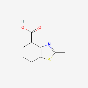 molecular formula C9H11NO2S B1529794 2-Methyl-4,5,6,7-tetrahydro-1,3-benzothiazole-4-carboxylic acid CAS No. 933733-23-4