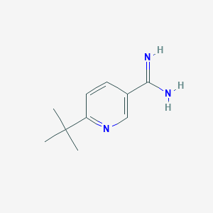 molecular formula C10H15N3 B1529796 6-Tert-butylpyridine-3-carboximidamide CAS No. 1211532-61-4