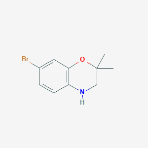 molecular formula C10H12BrNO B1529799 7-Bromo-2,2-dimethyl-3,4-dihydro-2H-1,4-benzoxazine CAS No. 1201684-80-1