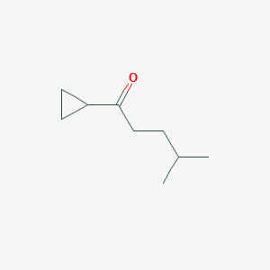 molecular formula C9H16O B1529800 1-Cyclopropyl-4-methylpentan-1-one CAS No. 4359-71-1