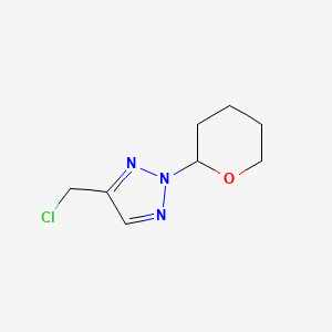 molecular formula C8H12ClN3O B15298005 4-(chloromethyl)-2-(oxan-2-yl)-2H-1,2,3-triazole CAS No. 2901066-66-6