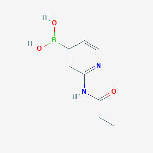 molecular formula C8H11BN2O3 B15298020 (2-Propanamidopyridin-4-yl)boronic acid 