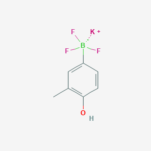 molecular formula C7H7BF3KO B15298022 Potassium 4-hydroxy-3-methylphenyltrifluoroborate CAS No. 1015082-72-0
