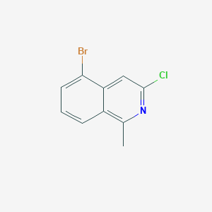 molecular formula C10H7BrClN B1529803 5-Bromo-3-chloro-1-methylisoquinoline CAS No. 1215767-97-7