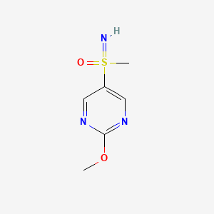 molecular formula C6H9N3O2S B15298030 Imino(2-methoxypyrimidin-5-yl)methyl-lambda6-sulfanone 