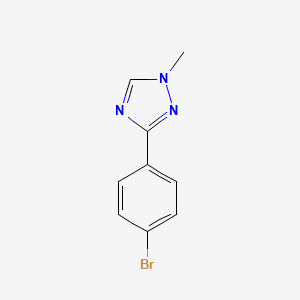 molecular formula C9H8BrN3 B1529804 3-(4-bromophenyl)-1-methyl-1H-1,2,4-triazole CAS No. 1184174-04-6