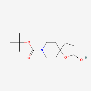molecular formula C13H23NO4 B1529811 Tert-butyl 2-hydroxy-1-oxa-8-azaspiro[4.5]decane-8-carboxylate CAS No. 896103-70-1