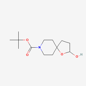 Tert-butyl 2-hydroxy-1-oxa-8-azaspiro[4.5]decane-8-carboxylate