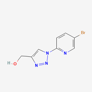 molecular formula C8H7BrN4O B1529819 [1-(5-Bromo-pyridin-2-yl)-1H-[1,2,3]triazol-4-yl]-methanol CAS No. 856867-65-7