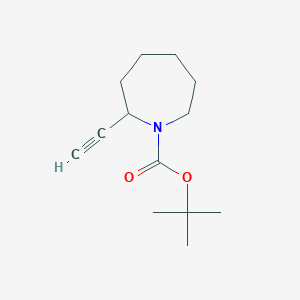 molecular formula C13H21NO2 B15298191 Tert-butyl 2-ethynylazepane-1-carboxylate 