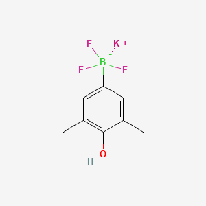 molecular formula C8H9BF3KO B15298204 Potassium trifluoro(4-hydroxy-3,5-dimethylphenyl)boranuide 
