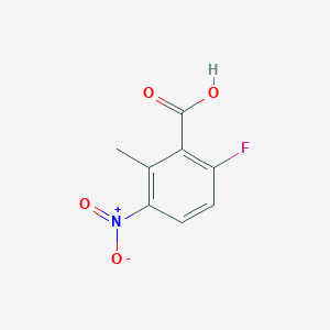 molecular formula C8H6FNO4 B1529824 6-Fluoro-2-methyl-3-nitrobenzoic acid CAS No. 1079992-96-3
