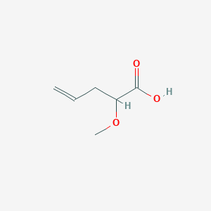 molecular formula C6H10O3 B15298259 2-Methoxypent-4-enoic acid 