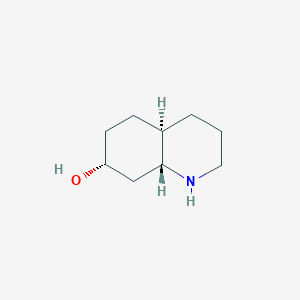 molecular formula C9H17NO B15298280 rac-(4aR,7R,8aR)-decahydroquinolin-7-ol 