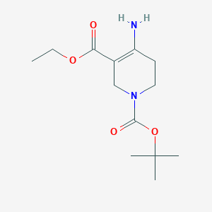 B1529833 1-tert-Butyl 3-ethyl 4-amino-5,6-dihydropyridine-1,3(2H)-dicarboxylate CAS No. 947403-75-0