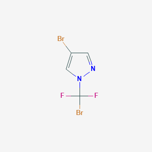 molecular formula C4H2Br2F2N2 B1529834 4-bromo-1-(bromodifluoromethyl)-1H-pyrazole CAS No. 1046831-96-2
