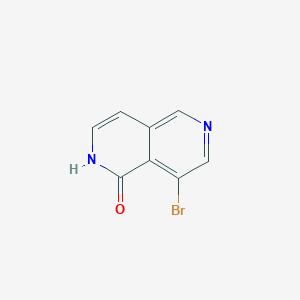 molecular formula C8H5BrN2O B15298439 8-bromo-2,6-naphthyridin-1(2H)-one 
