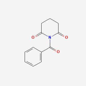 molecular formula C12H11NO3 B15298486 1-Benzoylpiperidine-2,6-dione CAS No. 1804967-87-0