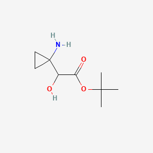 molecular formula C9H17NO3 B15298514 Boc-1-Aminocyclopropylmethanol 