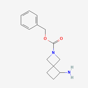 molecular formula C14H18N2O2 B1529854 5-Amino-2-Cbz-2-azaspiro[3.3]heptane CAS No. 1352546-87-2
