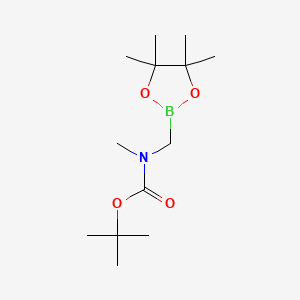 molecular formula C13H26BNO4 B15298556 Tert-butyl methyl((4,4,5,5-tetramethyl-1,3,2-dioxaborolan-2-yl)methyl)carbamate 