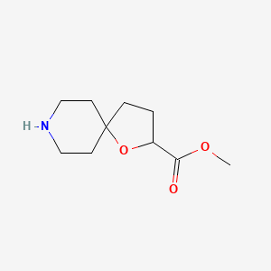 molecular formula C10H17NO3 B15298564 Methyl 1-oxa-8-azaspiro[4.5]decane-2-carboxylate 