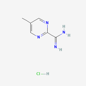 molecular formula C6H9ClN4 B1529860 5-Methylpyrimidine-2-carboxamidine hydrochloride CAS No. 1419101-32-8