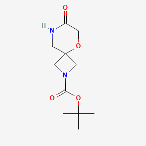 molecular formula C11H18N2O4 B1529868 2-Boc-5-oxa-2,8-diaza-spiro[3.5]nonan-7-one CAS No. 1363381-20-7