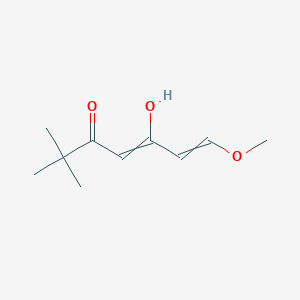 molecular formula C10H16O3 B1529871 (1E,4Z)-5-hydroxy-1-methoxy-6,6-dimethylhepta-1,4-dien-3-one CAS No. 74628-10-7