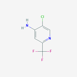 molecular formula C6H4ClF3N2 B15298714 5-Chloro-2-(trifluoromethyl)pyridin-4-amine CAS No. 1060810-26-5