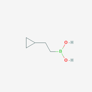 molecular formula C5H11BO2 B15298725 (2-Cyclopropylethyl)boronic acid 