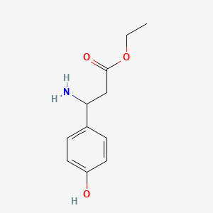 molecular formula C11H15NO3 B15298739 Ethyl 3-amino-3-(4-hydroxyphenyl)propanoate 