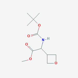 molecular formula C11H19NO5 B1529877 Methyl 2-(boc-amino)-2-(oxetan-3-YL)acetate CAS No. 1416323-08-4