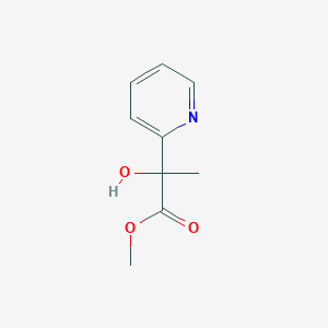 molecular formula C9H11NO3 B15298809 Methyl 2-hydroxy-2-(pyridin-2-yl)propanoate CAS No. 21883-28-3