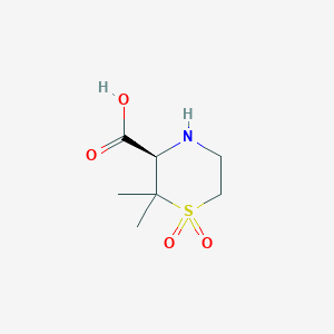 (3R)-2,2-Dimethyl-1,1dioxide-3-thiomorpholinecarboxylic acid