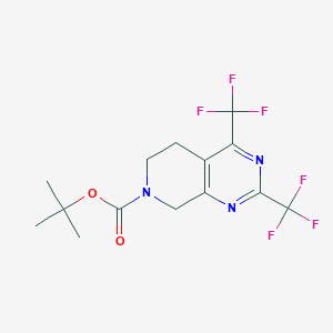 7-Boc-2,4-bis(trifluoromethyl)-5,6,7,8-tetrahydropyrido[3,4-d]pyrimidine