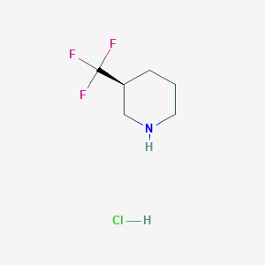 molecular formula C6H11ClF3N B1529895 (S)-3-(Trifluoromethyl)piperidine hydrochloride CAS No. 737760-98-4