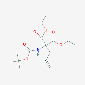 molecular formula C15H25NO6 B152990 Diethyl 2-allyl-2-(tert-butoxycarbonylamino)malonate CAS No. 135722-55-3