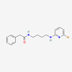 molecular formula C17H20BrN3O B15299020 N-{4-[(6-bromopyridin-2-yl)amino]butyl}-2-phenylacetamide 