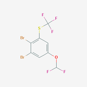 1,2-Dibromo-5-difluoromethoxy-3-(trifluoromethylthio)benzene