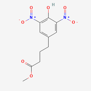 molecular formula C11H12N2O7 B15299037 Methyl 4-(4-hydroxy-3,5-dinitrophenyl)butanoate CAS No. 2901082-53-7