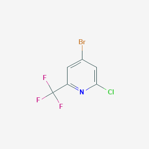 molecular formula C6H2BrClF3N B1529904 4-Bromo-2-chloro-6-(trifluoromethyl)pyridine CAS No. 1196153-93-1