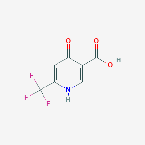 molecular formula C7H4F3NO3 B1529906 4-Hydroxy-6-(trifluoromethyl)nicotinic acid CAS No. 1060810-79-8