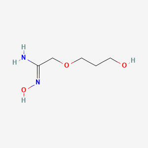 molecular formula C5H12N2O3 B15299062 N'-hydroxy-2-(3-hydroxypropoxy)ethanimidamide 