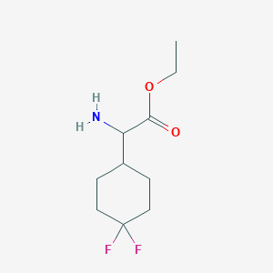 Amino-(4,4-difluorocyclohexyl)acetic acid ethyl ester