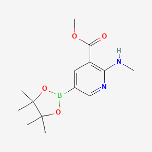 Methyl 2-(methylamino)-5-(4,4,5,5-tetramethyl-1,3,2-dioxaborolan-2-YL)nicotinate