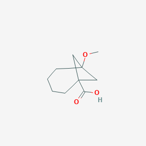 molecular formula C10H16O3 B15299083 6-Methoxybicyclo[4.1.1]octane-1-carboxylic acid 