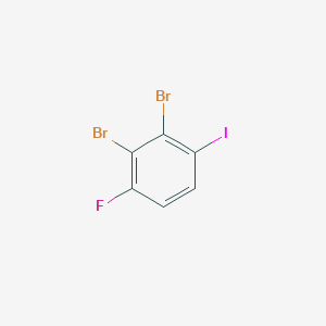 molecular formula C6H2Br2FI B1529911 1,2-Dibromo-3-fluoro-6-iodobenzene CAS No. 1804933-64-9