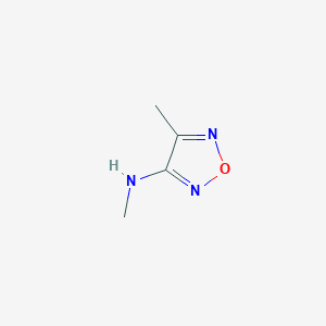 molecular formula C4H7N3O B15299224 N,4-dimethyl-1,2,5-oxadiazol-3-amine CAS No. 1315304-11-0