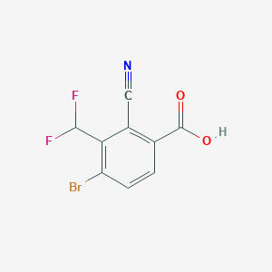 4-Bromo-2-cyano-3-(difluoromethyl)benzoic acid